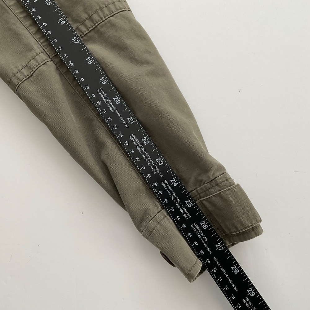 GAP Women's Hooded Utility Parka Jacket Sz S Olive Green Military Lined Winter - Picture 7 of 16